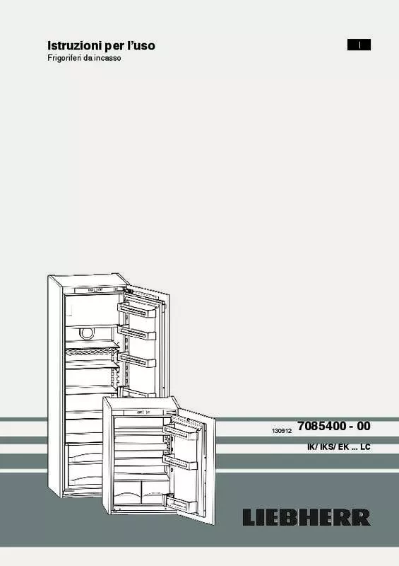 Mode d'emploi LIEBHERR EK 1610 COMFORT