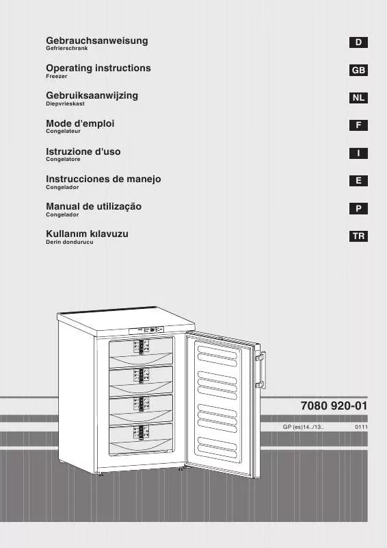 Mode d'emploi LIEBHERR GPESF 1466