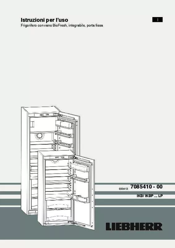 Mode d'emploi LIEBHERR IKBP 3554 PREMIUM BIOFRESH