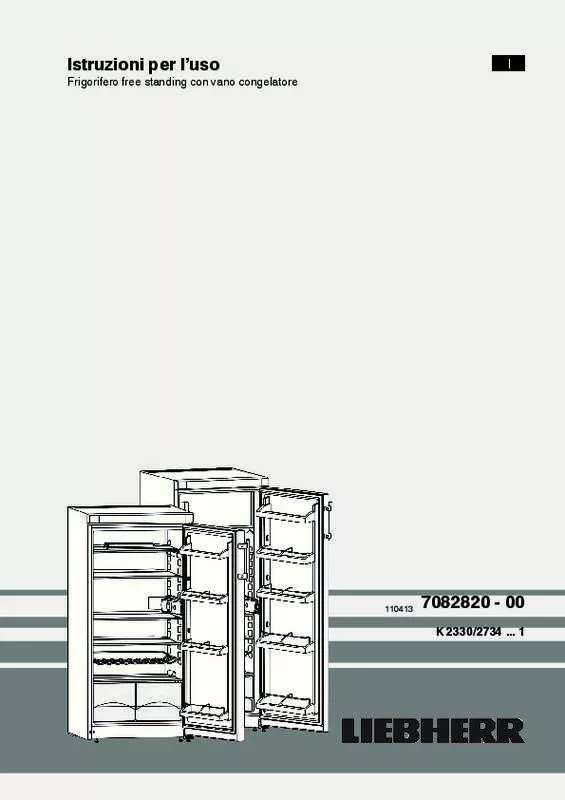 Mode d'emploi LIEBHERR K 220 COMFORT