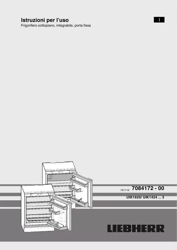 Mode d'emploi LIEBHERR UIK 1424 COMFORT