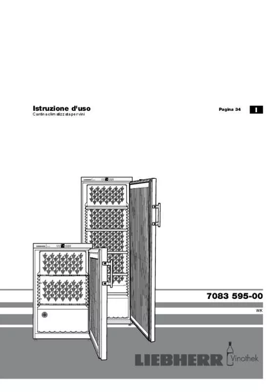 Mode d'emploi LIEBHERR WKR 1811 VINOTHEK