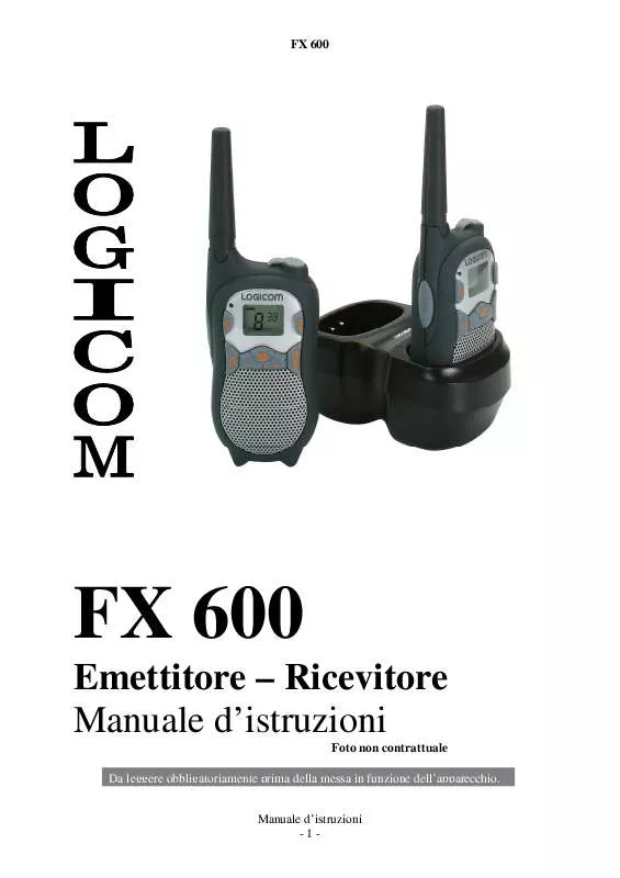 Mode d'emploi LOGICOM FX 600