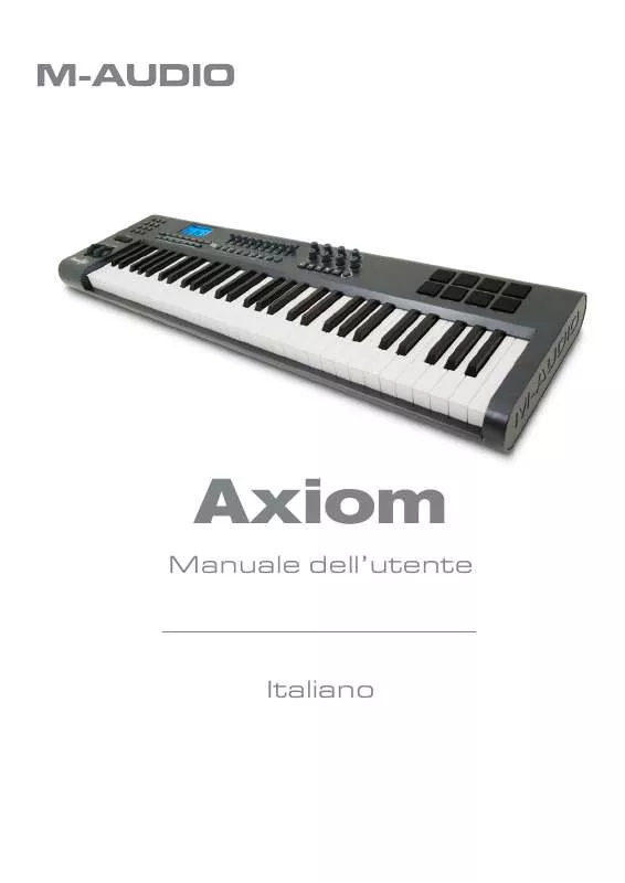 Mode d'emploi M-AUDIO AXIOM