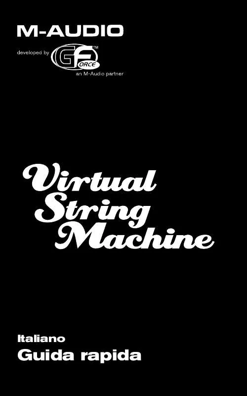 Mode d'emploi M-AUDIO GFORCE VIRTUAL STRING MACHINE