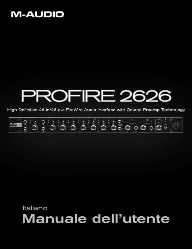 Mode d'emploi M-AUDIO PF2626