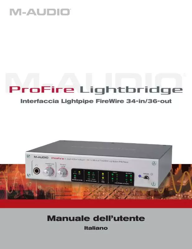 Mode d'emploi M-AUDIO PROFIRE LIGHTBRIDGE