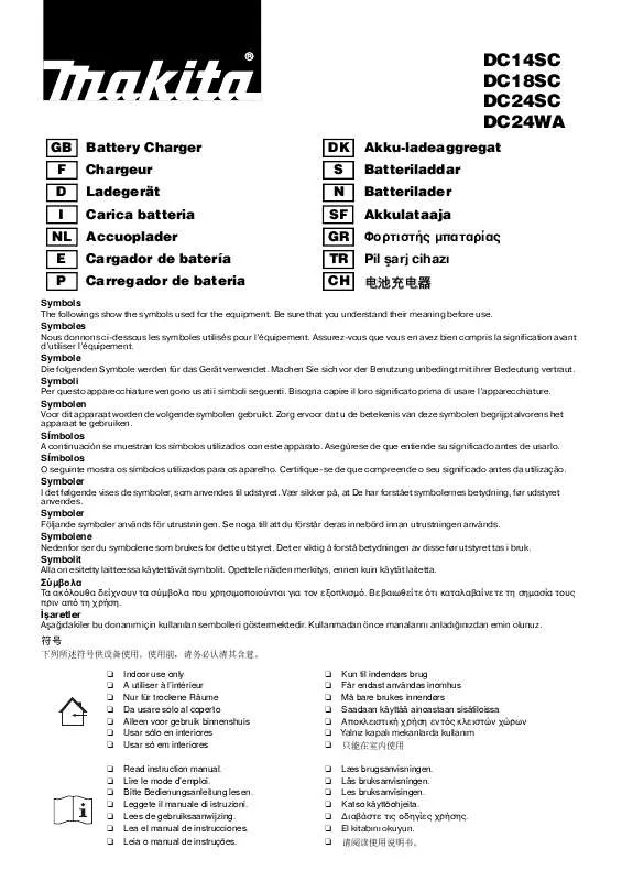 Mode d'emploi MAKITA DC14SC