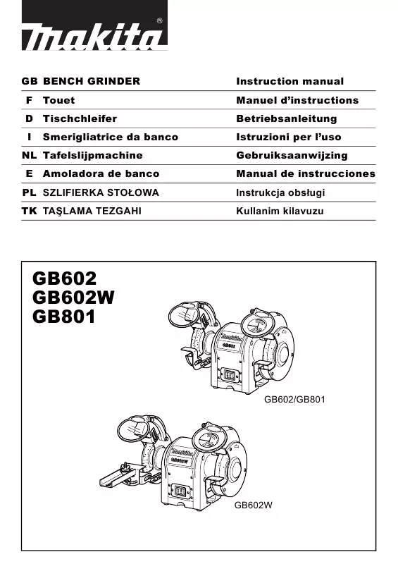 Mode d'emploi MAKITA GB602