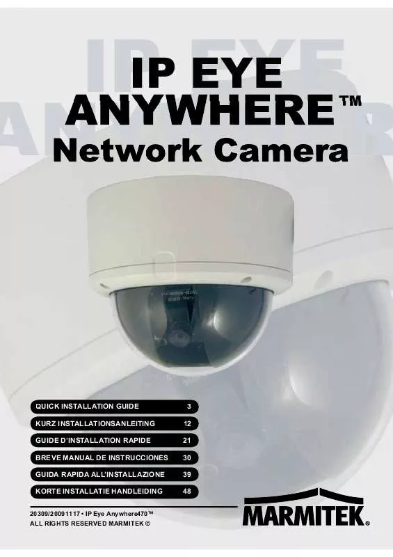 Mode d'emploi MARMITEK IP EYE ANYWHERE 470