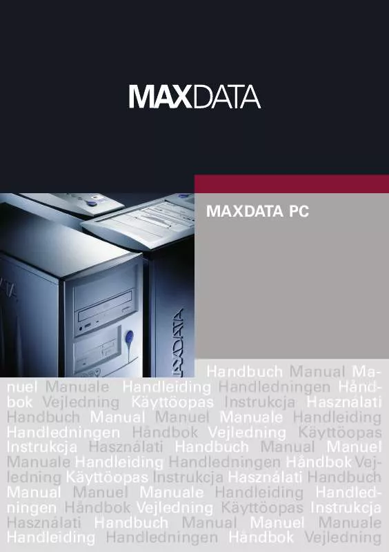 Mode d'emploi MAXDATA ULTRA SMALL DESKTOP