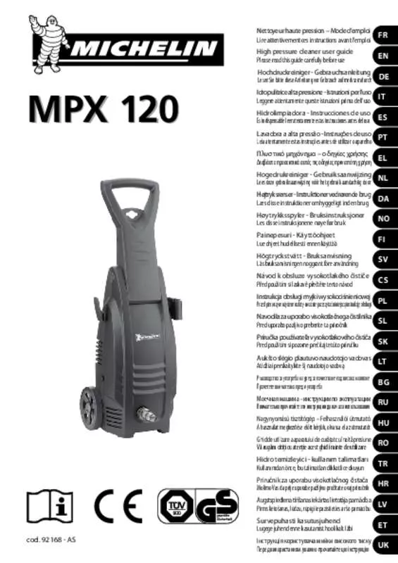Mode d'emploi MICHELIN HI-MPX120