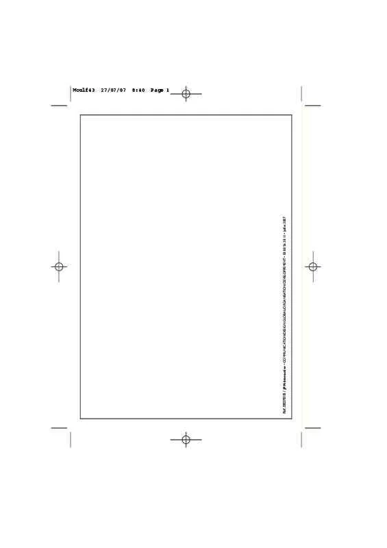 Mode d'emploi MOULINEX FP 7351