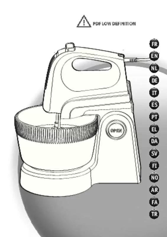 Mode d'emploi MOULINEX HM 6111