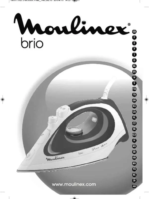 Mode d'emploi MOULINEX IM 3060