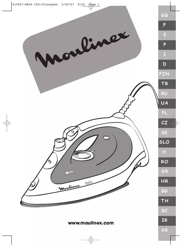 Mode d'emploi MOULINEX IM3070