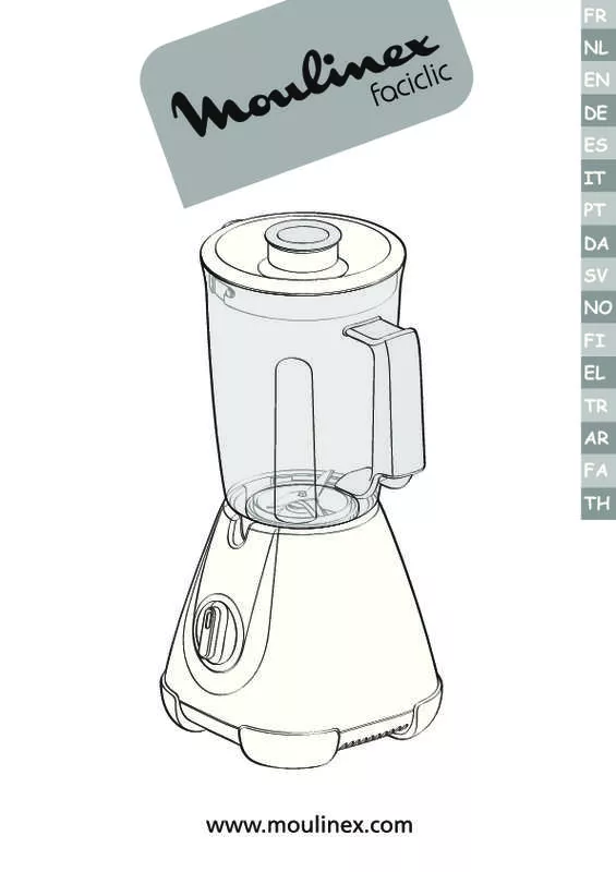 Mode d'emploi MOULINEX LM 3001 FACICLIC & LM 3001,MV