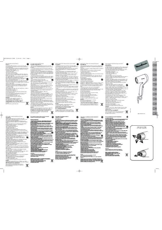 Mode d'emploi MOULINEX NS 1010