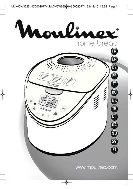 Mode d'emploi MOULINEX OW 3022