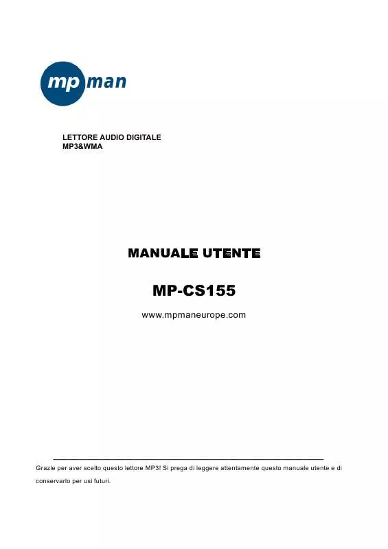 Mode d'emploi MPMAN MP-CS155