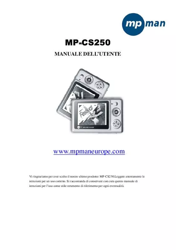 Mode d'emploi MPMAN MP-CS255