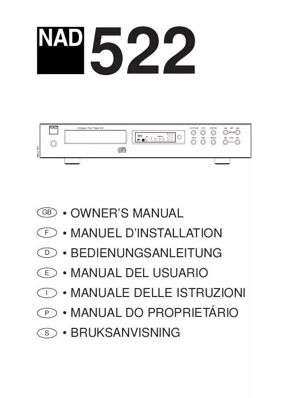 Mode d'emploi NAD 522