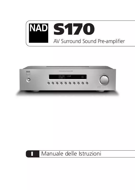 Mode d'emploi NAD S170