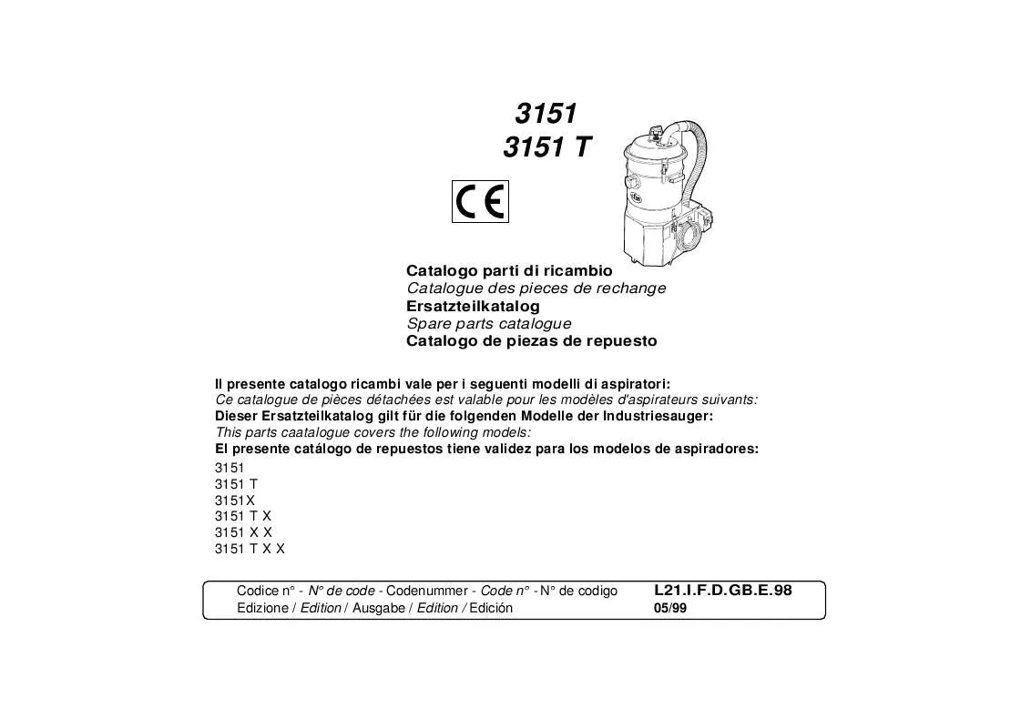 Mode d'emploi NILFISK 3151 T