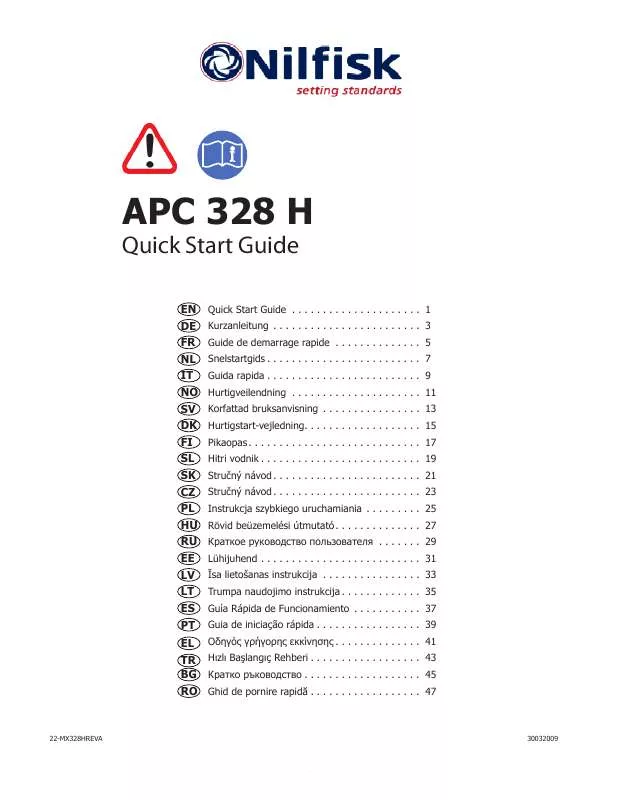 Mode d'emploi NILFISK APC 328H