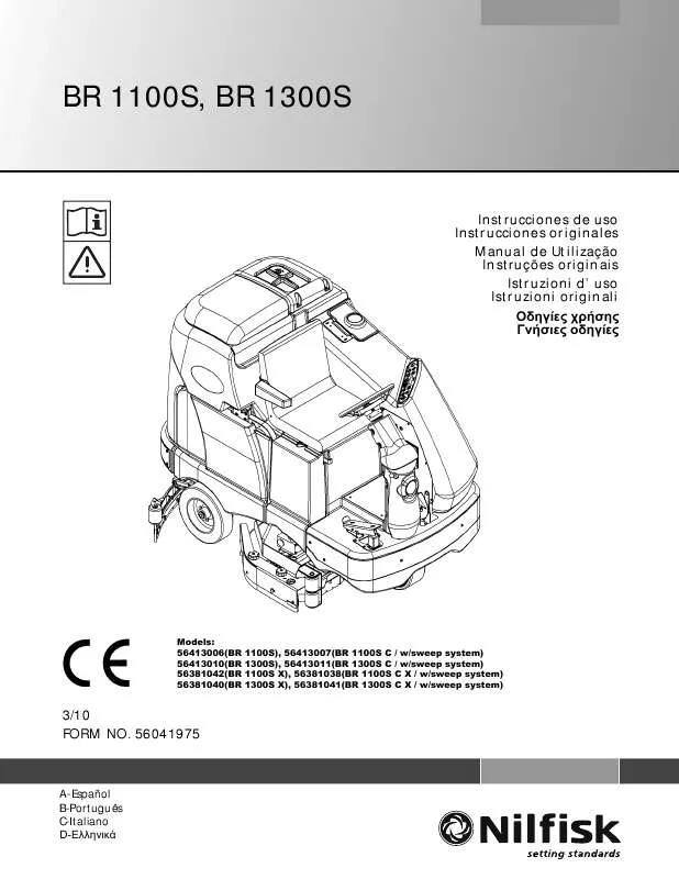 Mode d'emploi NILFISK BR 1100