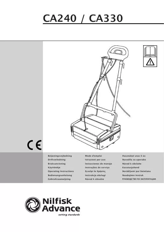 Mode d'emploi NILFISK CA 330