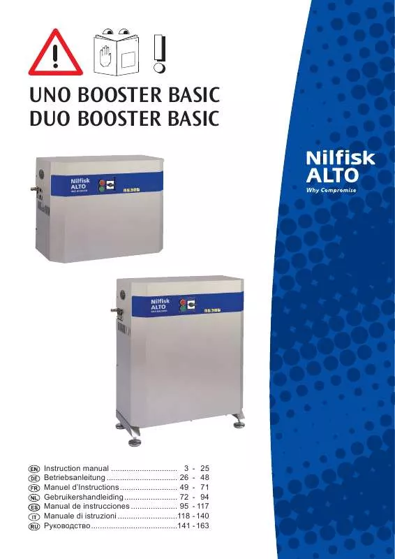 Mode d'emploi NILFISK DUO BOOSTER BASIC