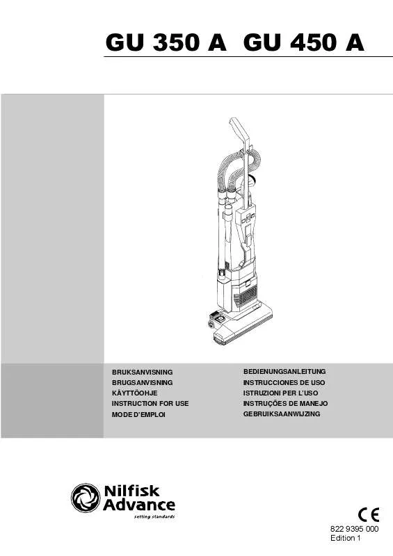 Mode d'emploi NILFISK GU 450 A