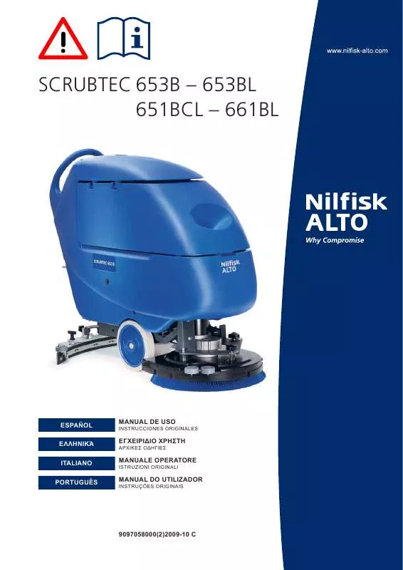 Mode d'emploi NILFISK SCRUBTEC 661