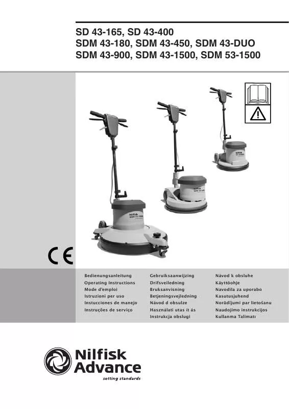 Mode d'emploi NILFISK SDM 43-1500