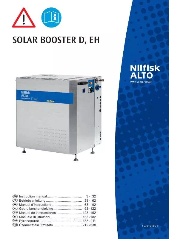 Mode d'emploi NILFISK SOLAR BOOSTER EH