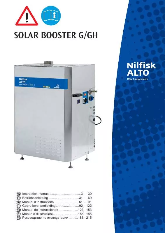 Mode d'emploi NILFISK SOLAR BOOSTER G