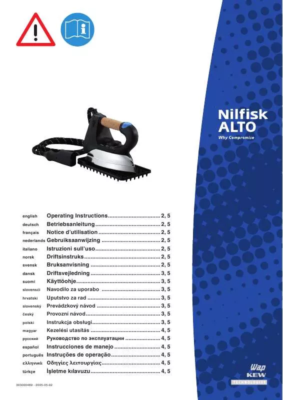 Mode d'emploi NILFISK STEAMTEC