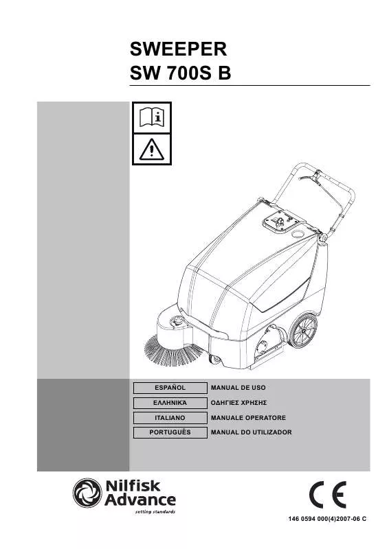 Mode d'emploi NILFISK SW 700S