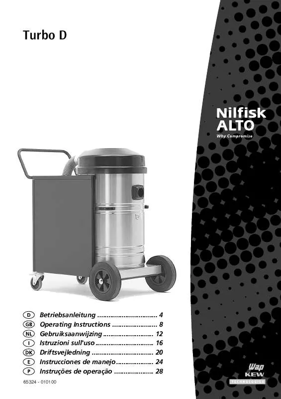 Mode d'emploi NILFISK TURBO D