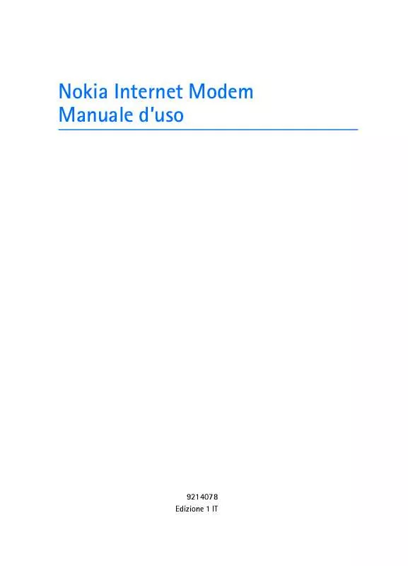 Mode d'emploi NOKIA INTERNET STICK CS-10