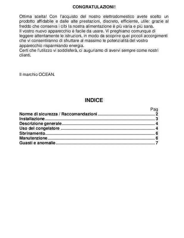 Mode d'emploi OCEAN H150