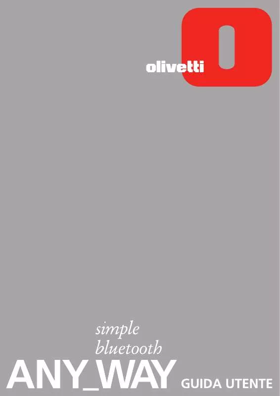 Mode d'emploi OLIVETTI ANY_WAY BLUETOOTH