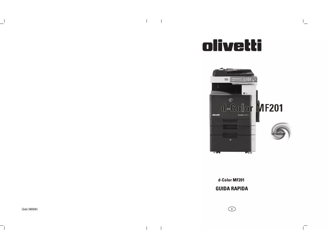 Mode d'emploi OLIVETTI D-COLOR MF201