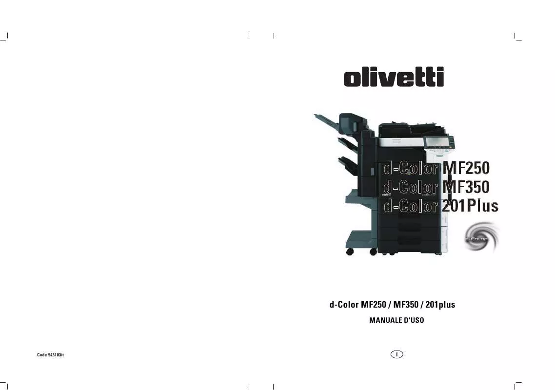 Mode d'emploi OLIVETTI D-COLOR MF201PLUS-MF250-MF350