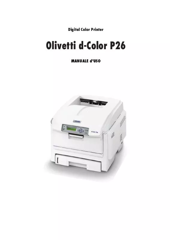 Mode d'emploi OLIVETTI D-COLOR P20W-P26W-P26