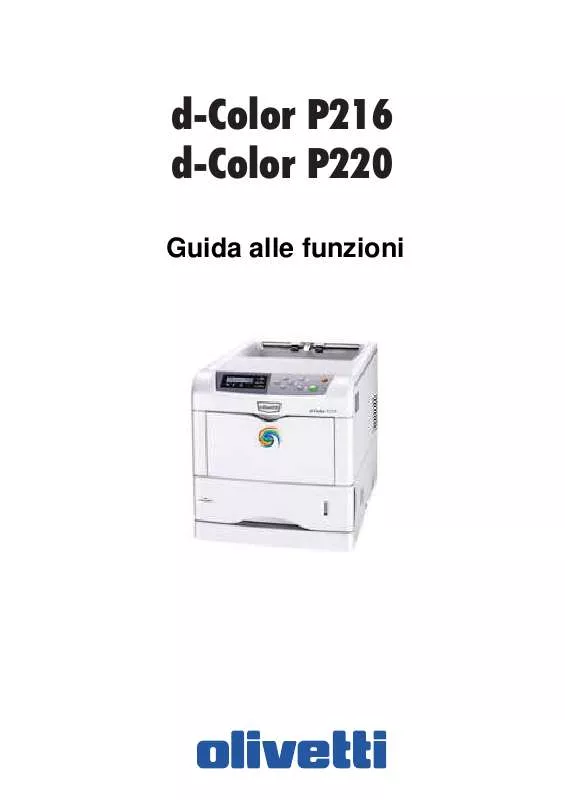 Mode d'emploi OLIVETTI D-COLOR P216