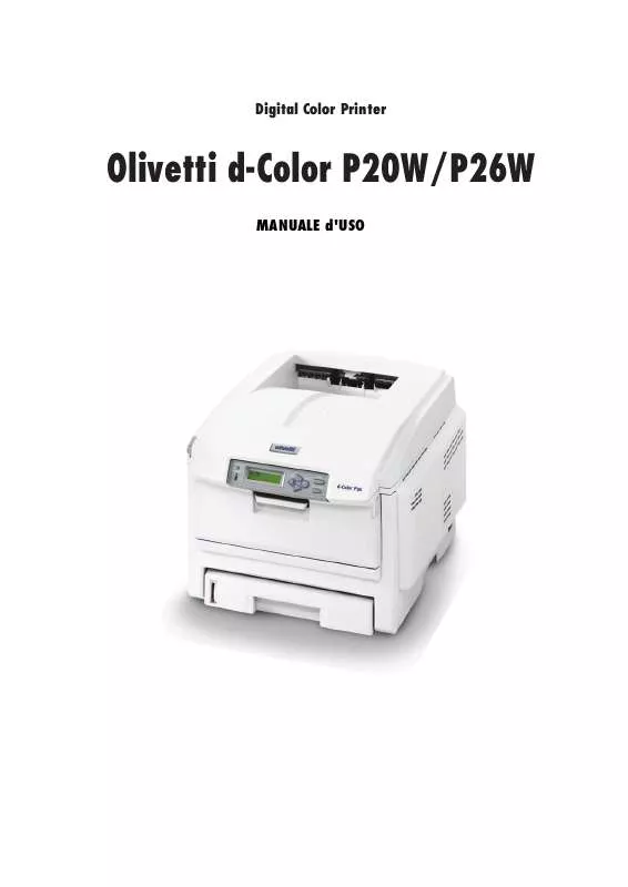 Mode d'emploi OLIVETTI D-COLOR P20W