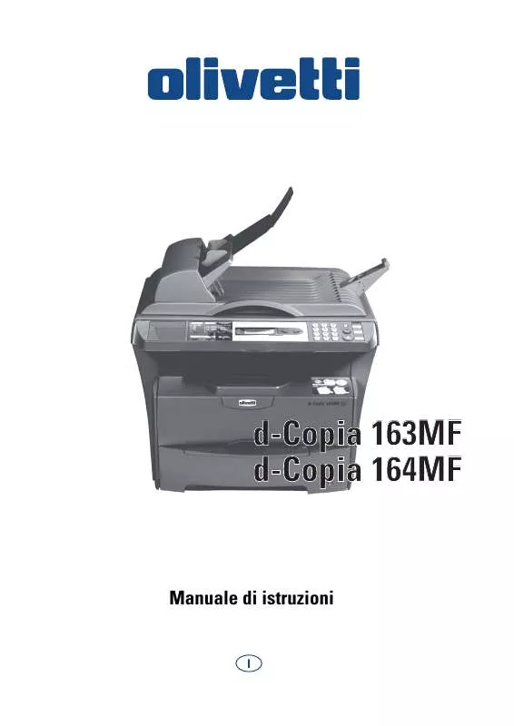 Mode d'emploi OLIVETTI D-COPIA 163MF Y D-COPIA 164MF