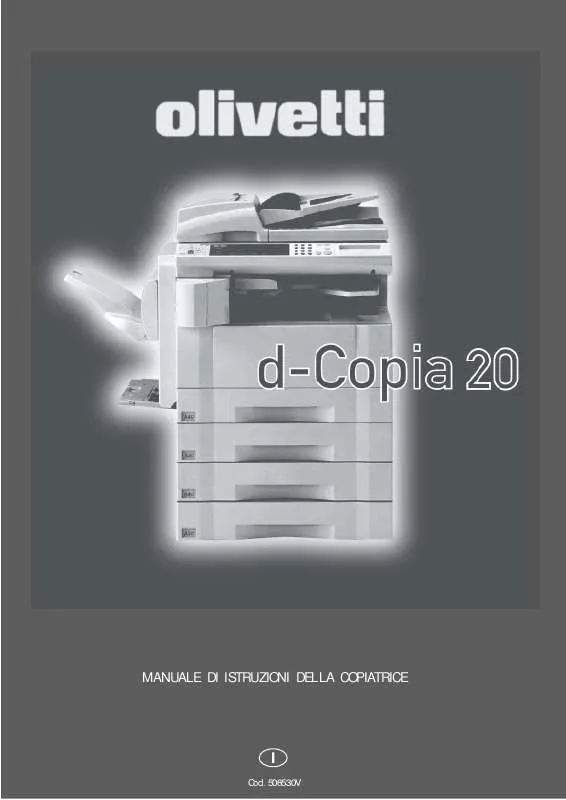 Mode d'emploi OLIVETTI D-COPIA 20